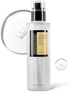 COSRX Snail Mucin 96% Power Face Serum 3,38 fl oz 100 ml, soro hidratante para o rosto, cuidados pessoais, pele brilhante sob a maquilhagem, cuidados com a pele coreana, beleza coreana