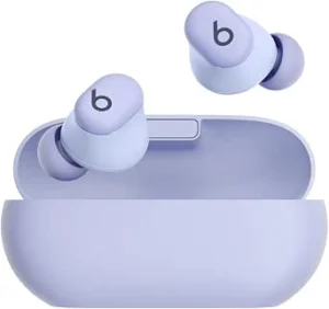 Beats Solo Buds — Auriculares de ouvidos Bluetooth sem fios | 18 Horas de autonomia | Compatibilidade com Apple e Android | Microfone Integrado – Lilás ártico