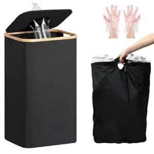 Caixotes do lixo de reciclagem, 110 l, recipiente para recolha de garrafas e vidro, bolsa com tampa e orifício superior, para papeleira/vidro/plástico/casa / cozinha