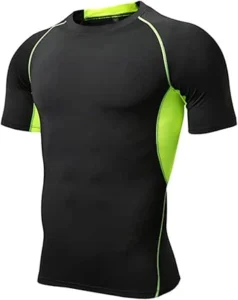 T-shirt desportiva, t-shirt para homem de manga curta secagem rápida roupa para futebol correr t-shirt ginásio respirável e confortável roupa desportiva homem t-shirt