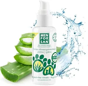 MENFORSAN Creme hidratante dermoprotetor para cães e gatos, 60 ml, com aloé vera 100 % natural de cultivo ecológico