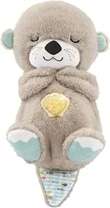 Fisher-Price Lontra Hora de Dormir – Peluche Musical – Com Movimento, Sons e Luzes Relaxantes – Presente para Bebés de 0+ Meses (FXC66)