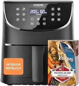 Cosori Fritadeira de ar 5,7 l, interior metálico, 11 modos, 97% sem óleo