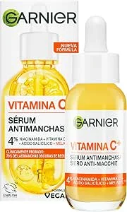 Garnier SkinActive Vitamina C Sérum Antimanchas de Dia com 4% de [Vitamina C + Niacinamida + Ácido Salicílico + Melasyl™]. Nº 1 do mundo. Reduz 70% das manchas escuras em apenas 5 dias. 30 ml
