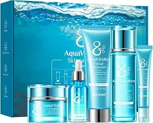 QUIYUM Set Cuidado da Pele, Tônico, Creme para Olhos