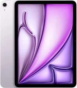 Apple iPad Air de 11 polegadas (M4): Ecrã líquido com ecrã Retina, 128 GB, câmaras frontal/traseira de 12 Mpx, WiXLKNBCFi 7 com chip N1 da Apple, Touch ID — roxo