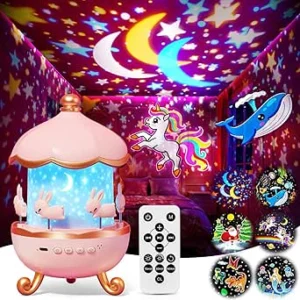 Brinquedo menina educativo projetor estrelas luz noturna