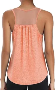 Camiseta Desportiva de Tirantes para Mulher com Costas em Malha, Top Desportivo Sem Mangas, Camisetas de Treino Transpiráveis e Leves para Fitness, Corrida, Yoga, S-3XL