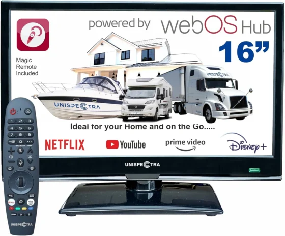 Unispectra ® 16″ Smart TV 12 V Full HD 230 V 24 V TDT e