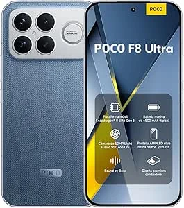 XIAOMI POCO F8 Ultra, Smartphone de 12+256GB, Azul Denim