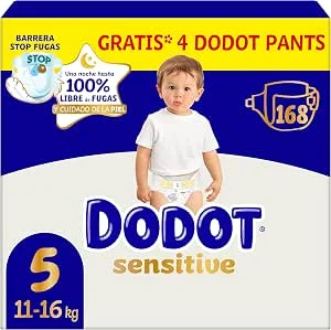 Dodot Fraldas Bebé Sensitive, Tamanho 5 11-16 kg