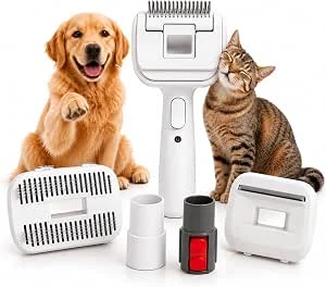 SAFE ‘N CLEAN Escova para pelo de animais, acessório para aspirador, escova para cães, escova para gatos, conjunto 3 em 1, compatível com Dyson Miele, Siemens, Rowenta, AEG Karcher, inclui