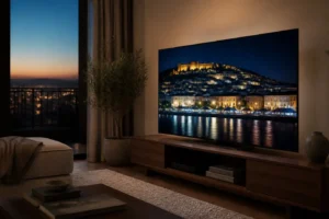 Sala com TV OLED 4K — melhores TVs OLED Amazon 2026