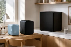 Mini frigorífico 10L vs 46L vs 4L Cecotec na cozinha