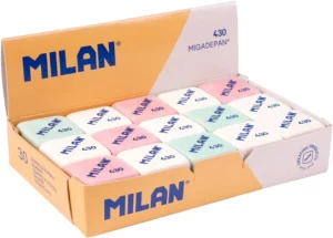 Milan Caixa de 30 borrachas migalha de pão 430 quadradas