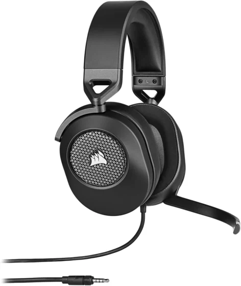 Corsair HS65 Surround, auscultadores gaming com fio, carbono