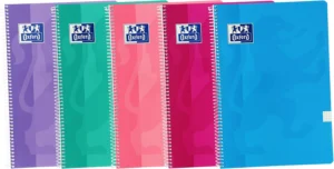 Oxford Cadernos A4 Fólio Quadriculado 4×4 Capa Macia