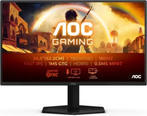 AOC 25G42E Monitor Gaming 25″ FHD, 180 Hz, Fast IPS
