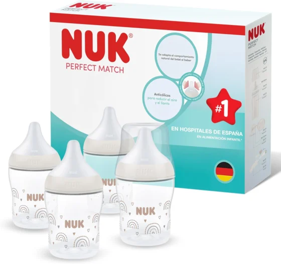 NUK Perfect Match Biberão, 0 meses, 150 ml