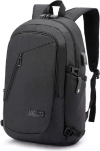Mochila homem mochila anti-roubo impermeável, preto
