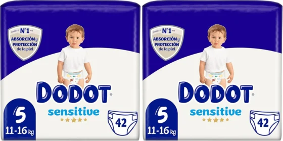 Dodot Sensitive, Fraldas Tamanho 5, 42 Fraldas