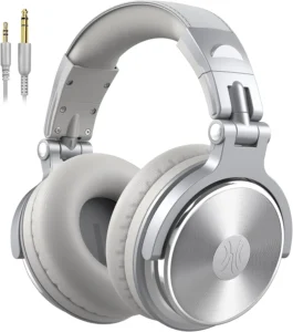 OneOdio Pro10 Auscultadores DJ com Fio, Cinza