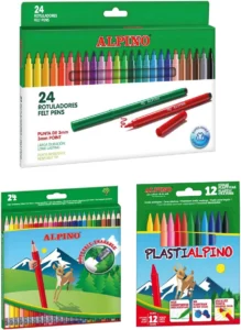 Alpino Pacote escolar de 24 lápis de cor