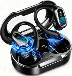 Rolosar Auriculares sem fios Bluetooth desportivos