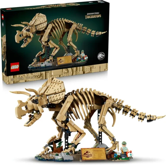 LEGO Jurassic World Fósseis de dinossauro: Triceratops