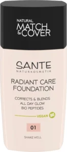 SANTE Radiant Care 01, base vegana, tom Warm Ivory, 30 ml