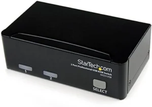 StarTech Switch KVM 2 portas USB VGA 1920 x 1440 com cabos hub