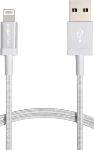 Amazon Basics, cabo USB-A para Lightning de nylon, 0,9 m