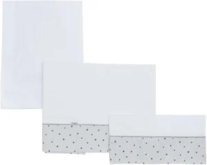Cambrass Stela, 3 lençóis para capazo de 80 x 120 cm