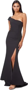 Jarlo London Sheridan, vestido maxi de um ombro para mulher