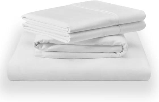 Tempur Classic, lençóis de algodão branco, Split Cal King