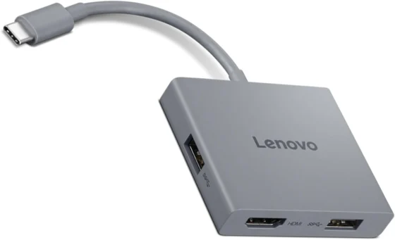 Lenovo, hub USB-C de viagem 4 em 1 com HDMI 4K