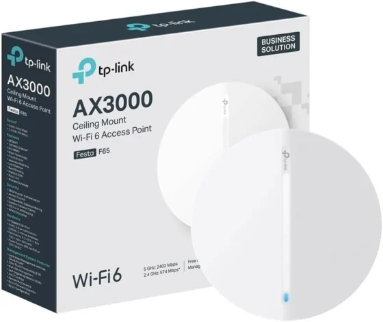 TP-Link Festa F65, ponto de acesso Wi-Fi 6 AX3000 para teto