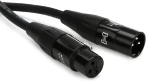Hosa HMIC-003, cabo de microfone XLR, 3 pés