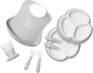 BabyBjörn, conjunto de louça com babador, 8 peças