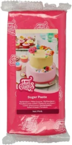 FunCakes Pasta de açúcar pasta de açúcar, Hot Pink, 1 kg