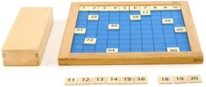 EDUFUN, jogo Montessori de matemática, números de 1 a 100