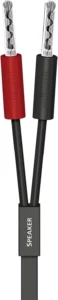 AudioQuest LS-Kabel Q2 Schwarz 3,0 m mit Sure Grip 100 Silver BFA