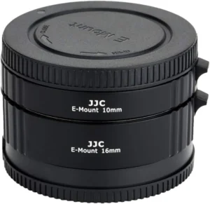 JJC, tubos de extensão automáticos Sony E, 10 e 16 mm