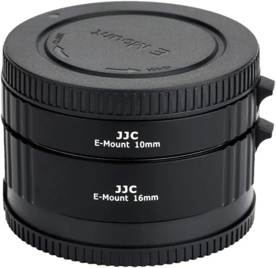 JJC, tubos de extensão automáticos Sony E, 10 e 16 mm