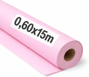 Ofituria, papel kraft rosa pastel, 6 rolos de 15 m