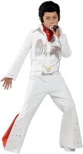 Smiffys, fantasia de Elvis com macacão branco