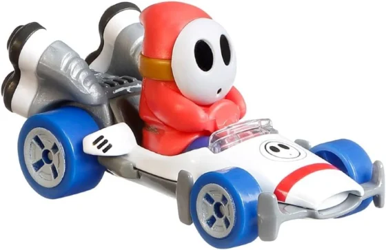 Hot Wheels Mario Kart Shy Guy B-Dasher, carrinho de brincar