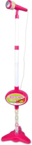 Bontempi MP3Stage Mic, microfone de palco com MP3, rosa