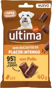 Ultima, snacks para cães pequenos com frango, 12 x 40 g