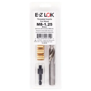 E-Z LOK 400-M8, kit de inserções roscadas para madeira M8